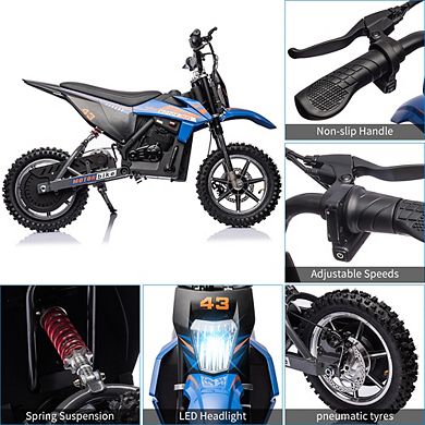 Kids Electric Dirt Bike, 36V Electric Off-Road Motorcycle