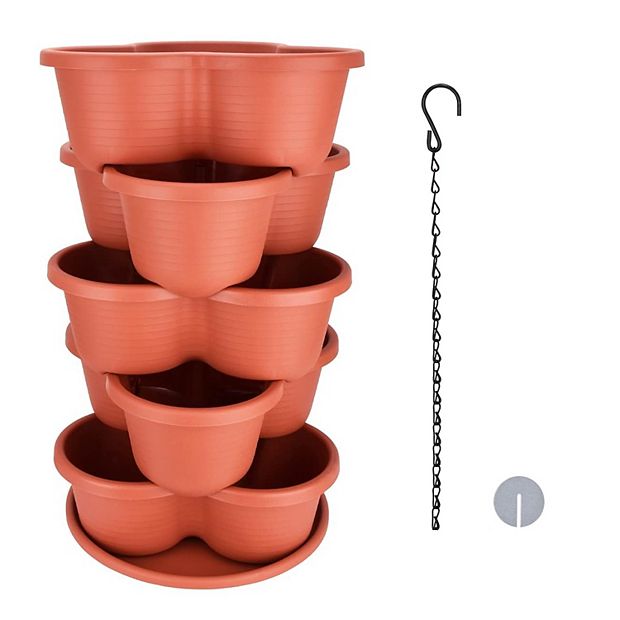 square terracotta plant pots Cubico Large Square Terracotta Bay Tree Planter main image 0