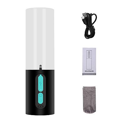 4-in-1 Rechargeable Camping Lantern with 33Ft String Light, 7 Modes, IP44 Waterproof & Power Bank