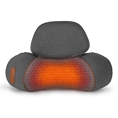 3-in-1 Neck Massager Pillow Vibration, Heating & Airbag Stretch with Memory Foam & Storage Bag