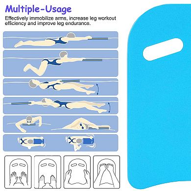 Swimming Kickboard EVA Foam Swim Aid with Handle for Adults Kids and Beginners Training