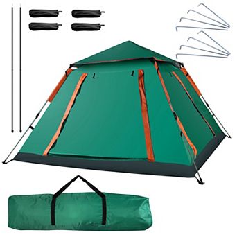 Outdoor Camping Tent 4-5 Person Waterproof Foldable with 2 Mesh Windows