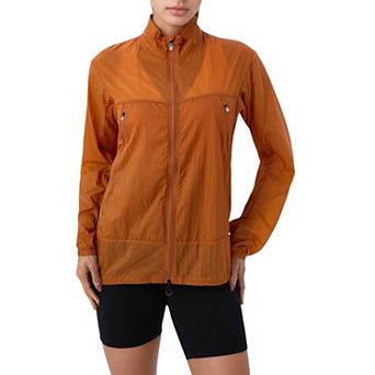 Women's Lightweight Full Zip Sun Protection Jacket with Long Sleeves and High Neck