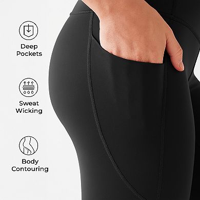 Women’s High Waist Leggings with Pockets, Moisture-Wicking, Yoga Pants for Workout & Everyday Wear