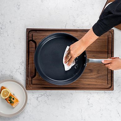 Maestro 5-Ply Stainless Steel Nonstick Frying Pan with Lid