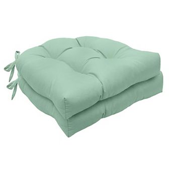 Tufted Ultra Soft Polyester Comfortable Chair Pad Pack of 2