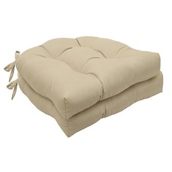 Tufted Ultra Soft Polyester Comfortable Chair Pad Pack of 2