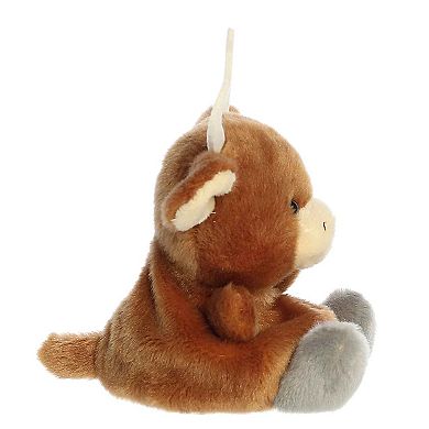 Aurora Adorable 5" Landon Longhorn Palm Pals Mini Brown Stuffed Animal