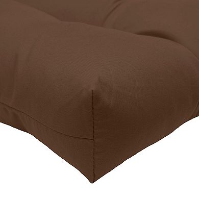 Tufted Ultra Soft Polyester Comfortable Chair Pad Pack of 2