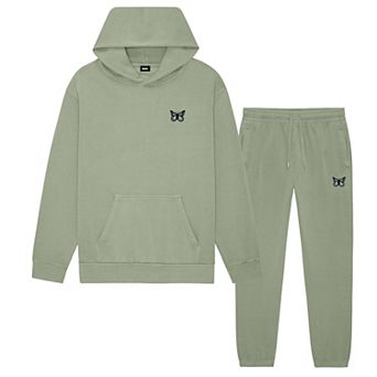 Dalix Butterfly Midweight Fleece Relaxed Sweatsuit