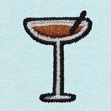 Dalix Mens Coffee Martini Midweight Garment Dye Tee