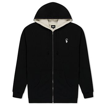 Dalix Mens Astronaut Faux Sherpa Lined Zip Hoodie