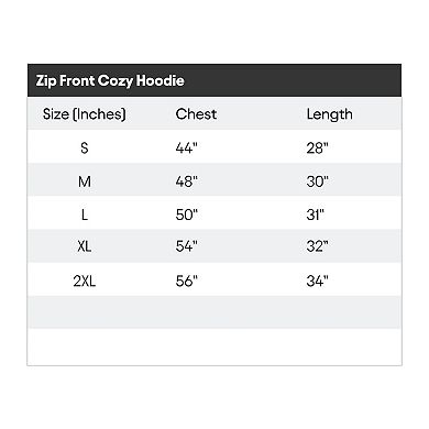 Dalix Mens Ghost Faux Sherpa Lined Hoodie