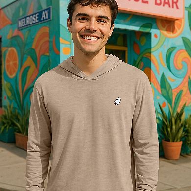 Dalix Mens Ghost Hooded Long Sleeve Jersey Tee