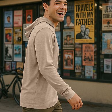 Dalix Mens Ghost Hooded Long Sleeve Jersey Tee