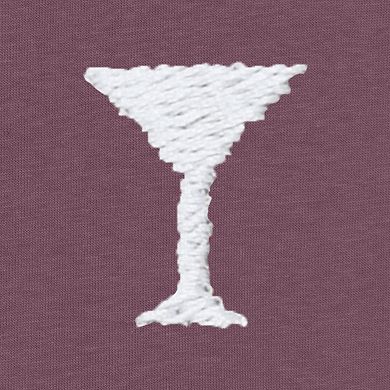 Dalix Mens Lil Martini Midweight Garment Dye Tee