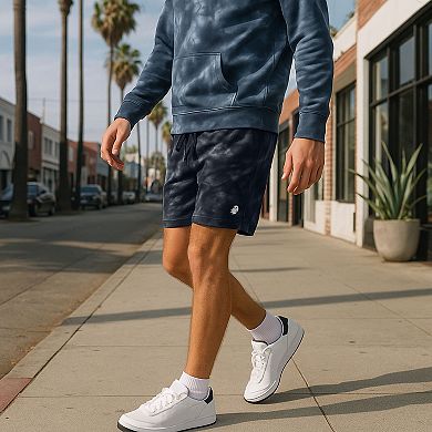 Dalix Mens Ghost Tie Dye Midweight Fleece Shorts