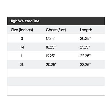 Dalix Womens Lil Peach Lightweight High Waisted Tee