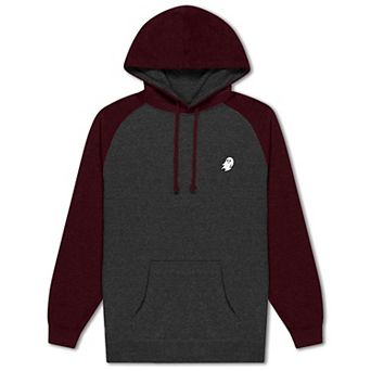 Dalix Mens Ghost Midweight Fleece Raglan Sleeve Hoodie