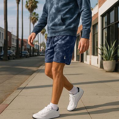 Dalix Mens Ghost Tie Dye Midweight Fleece Shorts