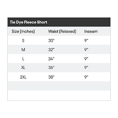 Dalix Mens Ghost Tie Dye Midweight Fleece Shorts