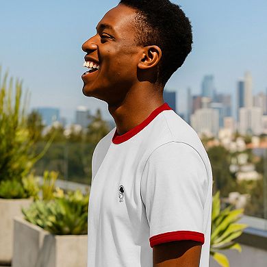 Dalix Mens Astronaut Jersey Ringer Tee