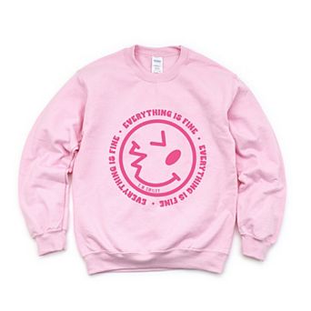 S.W.Smiley Everything Is Fine - Women's Graphic Sweatshirt