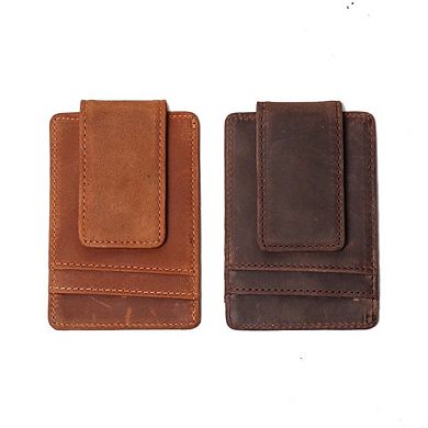 The Walden Leather Front Pocket Clip Wallet