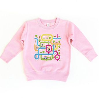 Leo The Truck Colorful Roads - Kids Toddler Graphic Sweatshirt