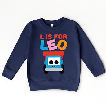 Leo the Truck L is for Leo - Toddler Graphic Sweatshirt