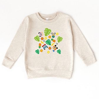 Leo the Truck Palm Leaves - Toddler Graphic Sweatshirt