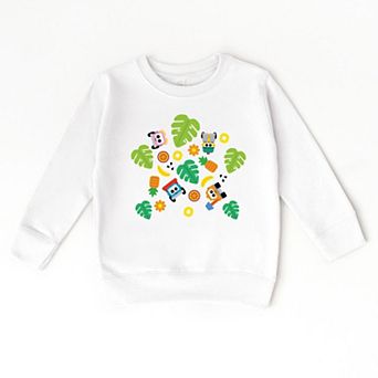 Leo the Truck Palm Leaves - Toddler Graphic Sweatshirt