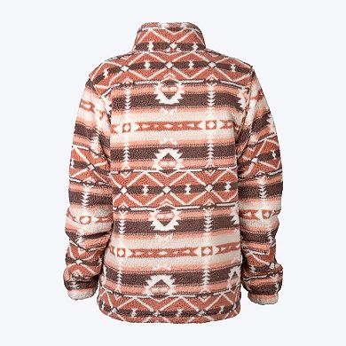 Women's Mobile Warming Upland Sherpa Printed Long Jacket