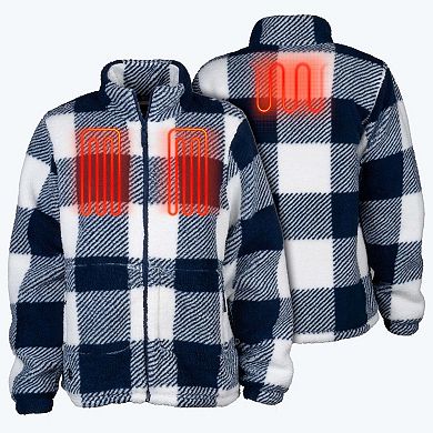 Women's Mobile Warming Upland Sherpa Printed Long Jacket