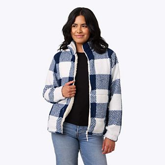 Women's Mobile Warming Upland Sherpa Printed Long Jacket