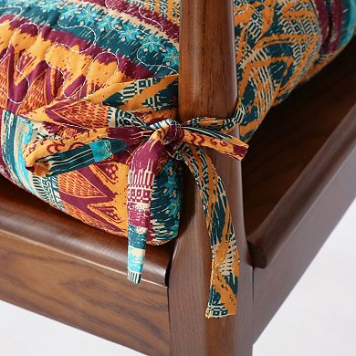 Southwest-Inspired Full-Tie Chair Cushion For Ultimate Comfort