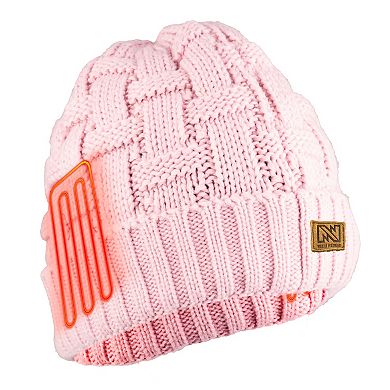 Mobile Warming Heated Cable Knit Beanie