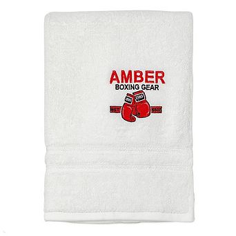 Boxing Workout Towel Ultra-Soft, Quick-Dry, Odor-Resistant Terry Cloth, 16x25, White