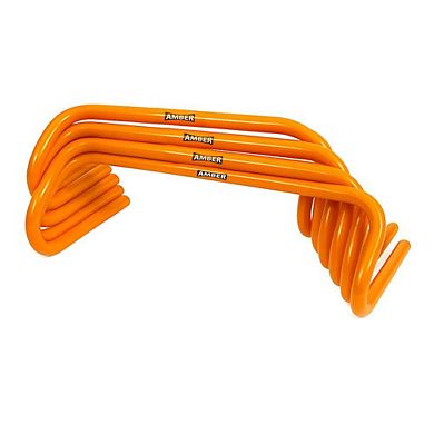 Set of 6 Mini Speed Hurdles, 6" PVC, for Agility & Coordination in Multiple Sports