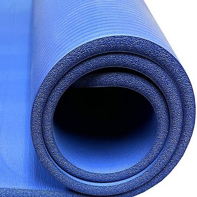 Premium 1/2-Inch Extra Thick Yoga Mat Non-Slip, Anti-Tear, with Carry Strap, 71"x24"