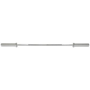 Olympic Weightlifting Barbell 86", Heavy-Duty Straight Bar for 2" Plates, 330 lb Capacity
