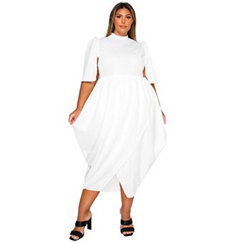 Plus Size Aesira Tulip Hem Pocket Dress