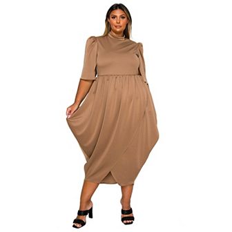 Plus Size Aesira Tulip Hem Pocket Dress