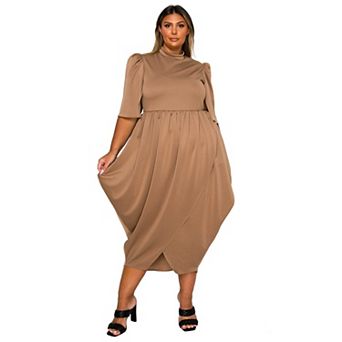 Plus Size Aesira Tulip Hem Pocket Dress