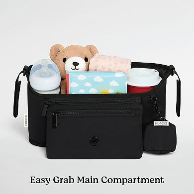 Huggies Babywear Water Resistant Stroller Caddy with Zippered Pockets & Detachable Pacifier case 2-Piece Set
