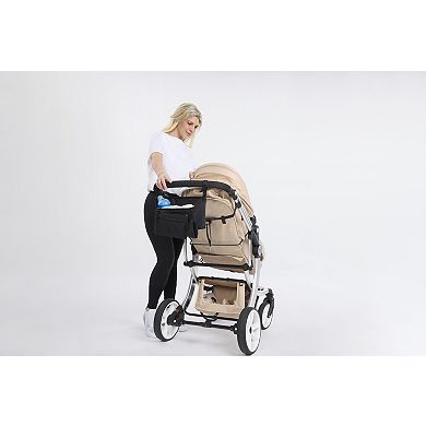 Huggies Babywear Water Resistant Stroller Caddy with Zippered Pockets & Detachable Pacifier case 2-Piece Set