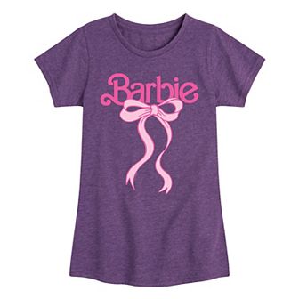Girls 7-16 Barbie Logo Bow Graphic Tee
