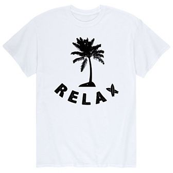 Big & Tall Relax Palm Tree Graphic Tee