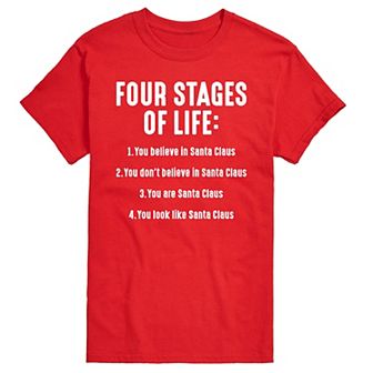 Big & Tall Four Stages Of Life Graphic Tee