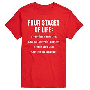 Big & Tall Four Stages Of Life Graphic Tee